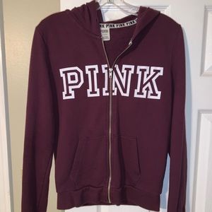 Pink zip up hoodie